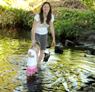 Tessa loved the creek water
