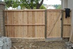new 6' wood front gate