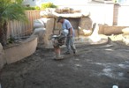 Compacting the dirt