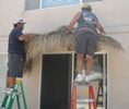 Installing Palapas Thatch