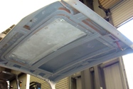 Underside of electric sunroof