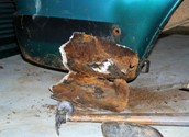 right rear corner fiberglass