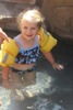 Tessa enjoying the spa