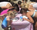 Whip Cream Eating Contest