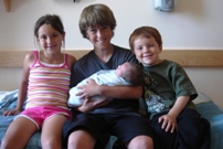 Four kids in the house